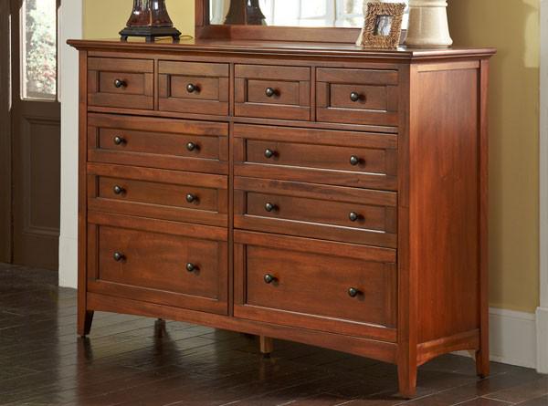 A-America Westlake Master Dresser in Brown Cherry