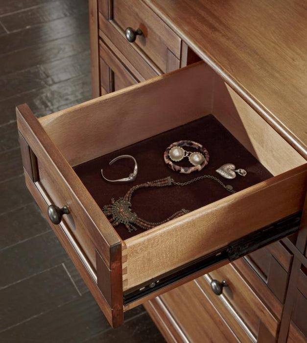 A-America Westlake Master Dresser in Brown Cherry