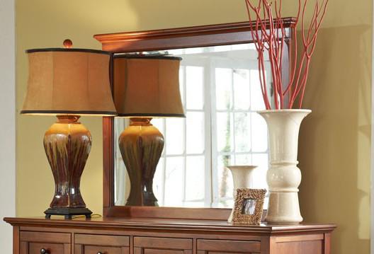 A-America Westlake Master Mirror in Brown Cherry