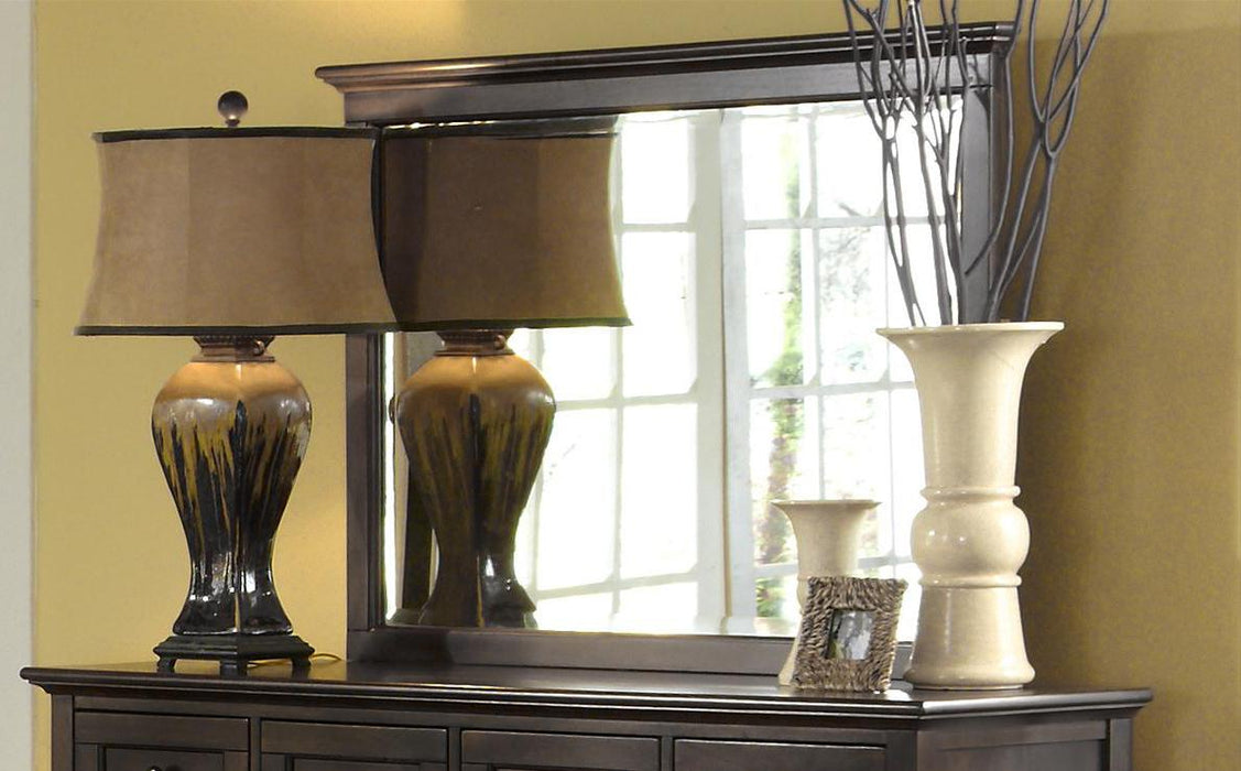 A-America Westlake Master Mirror in Dark Mahogany