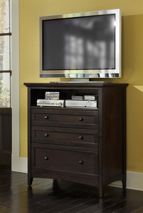 A-America Westlake Media Chest in Dark Mahogany