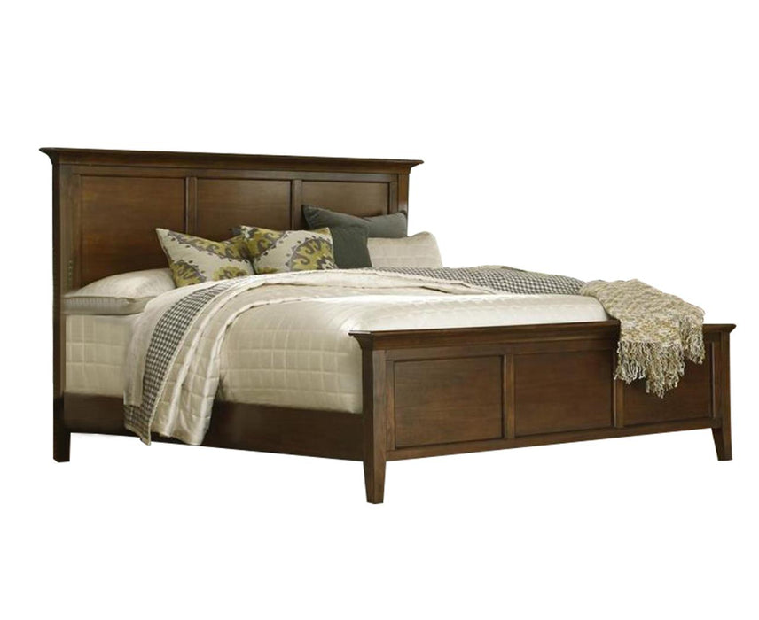 A-America Westlake Queen Panel Bed in Brown Cherry