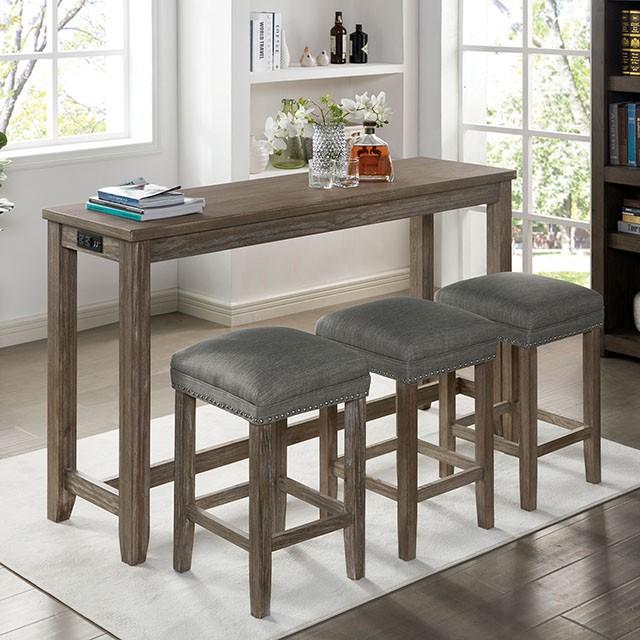 Caerleon 3 & 4 Piece Counter Ht. Set Gray & Blue