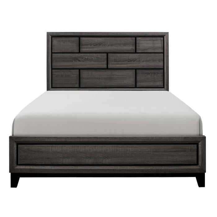 Davi King Panel Bed in Gray 1645K-1EK*