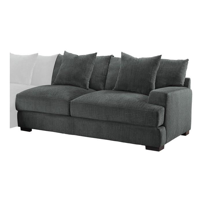 Worchester Right Side 2-Seater in Gray 9857DG-2R