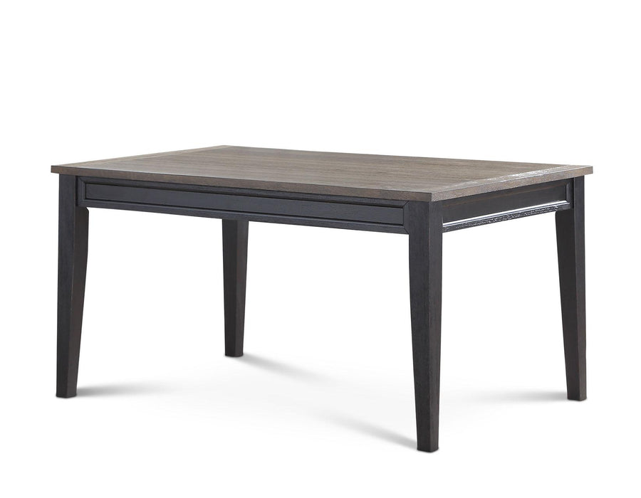 Steve Silver Raven Noir Dining Table in Two Tone Ebony and Driftwood