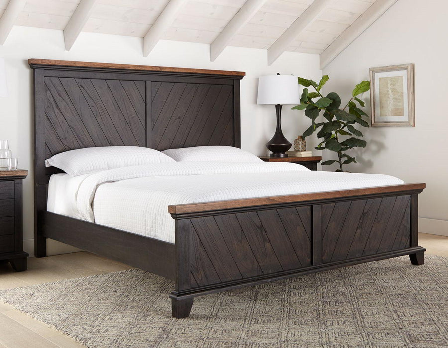Steve Silver Bear Creek Brown Queen Panel Bed in Chocolate