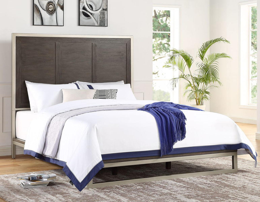 Steve Silver Broomfield Queen Platform Bed in Walnut
