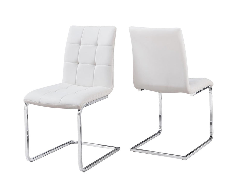 Steve Silver Escondido Side Chair in Chrome (Set of 2)