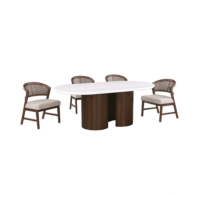 Narvik 5 Pc. Dining Table Set FM37026BR-OT-5PC-DW
