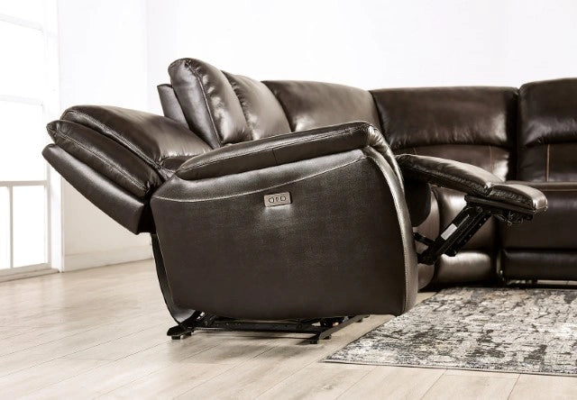 GORGIUS Power Sectional, Espresso