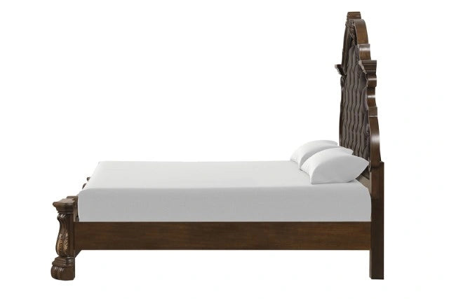 Leovanni Bed Dark Brown