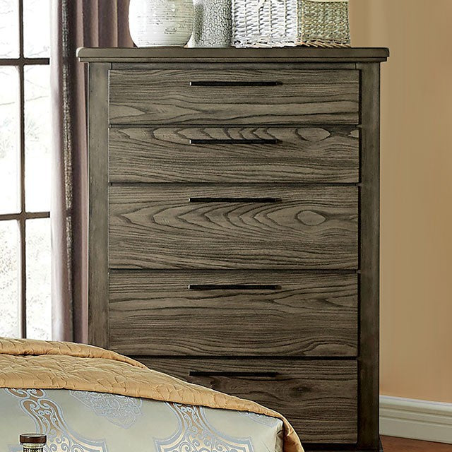 Berenice Chest Gray, White, & Espresso