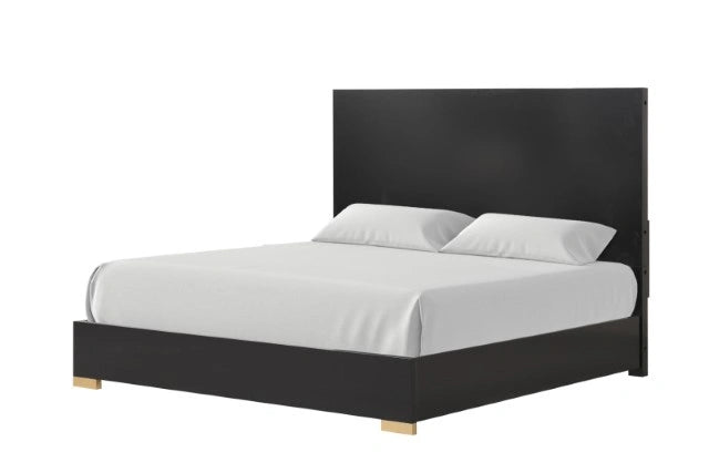 Goldsberg Bed Black & Black/Gold