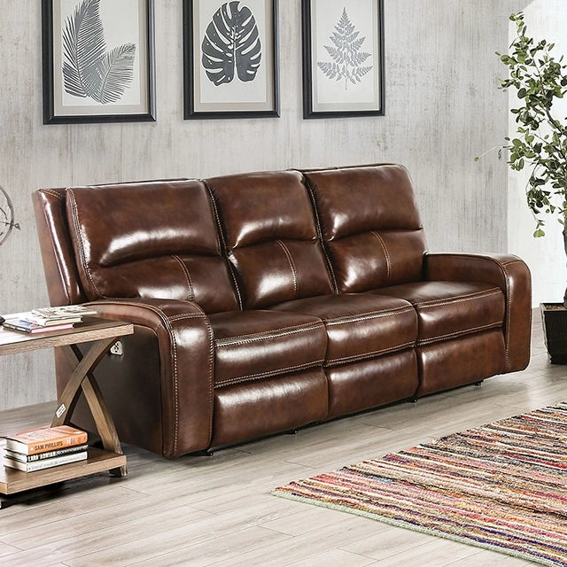 SOTERIOS Power Sofa, Medium Brown
