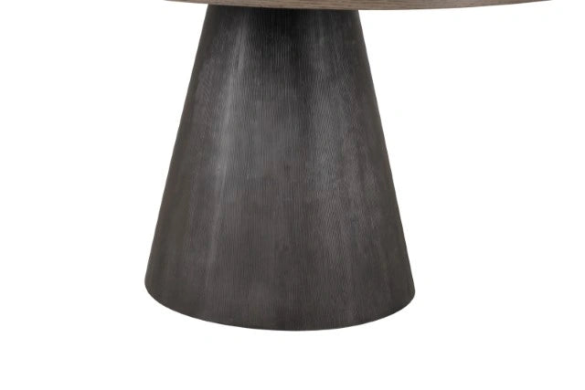 Broager 5 Pc Dining Table Set (White Caster Chairs) Rustic Oak