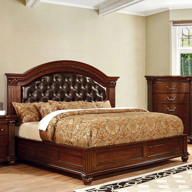 Grandom Queen, E.King, & Cal.King Bed Cherry