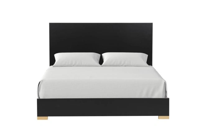 Goldsberg Bed Black & Black/Gold