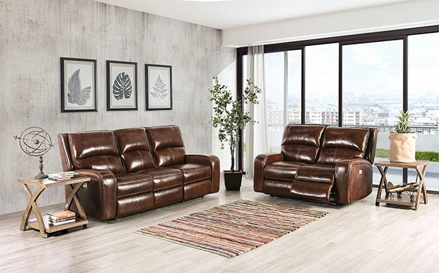 SOTERIOS Power Sofa, Medium Brown